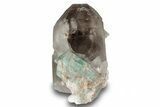 Amazonite on Smoky Quartz Crystal - Colorado #244508-1